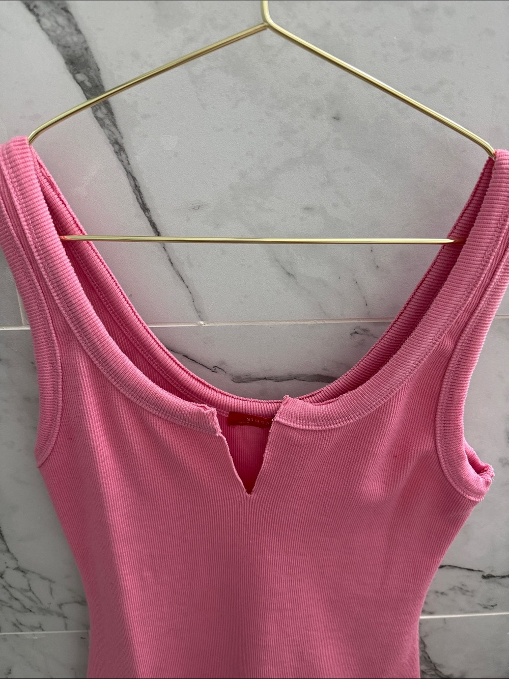 Signature8 Pink Ribbed Mini Dress - Picture 2 of 4